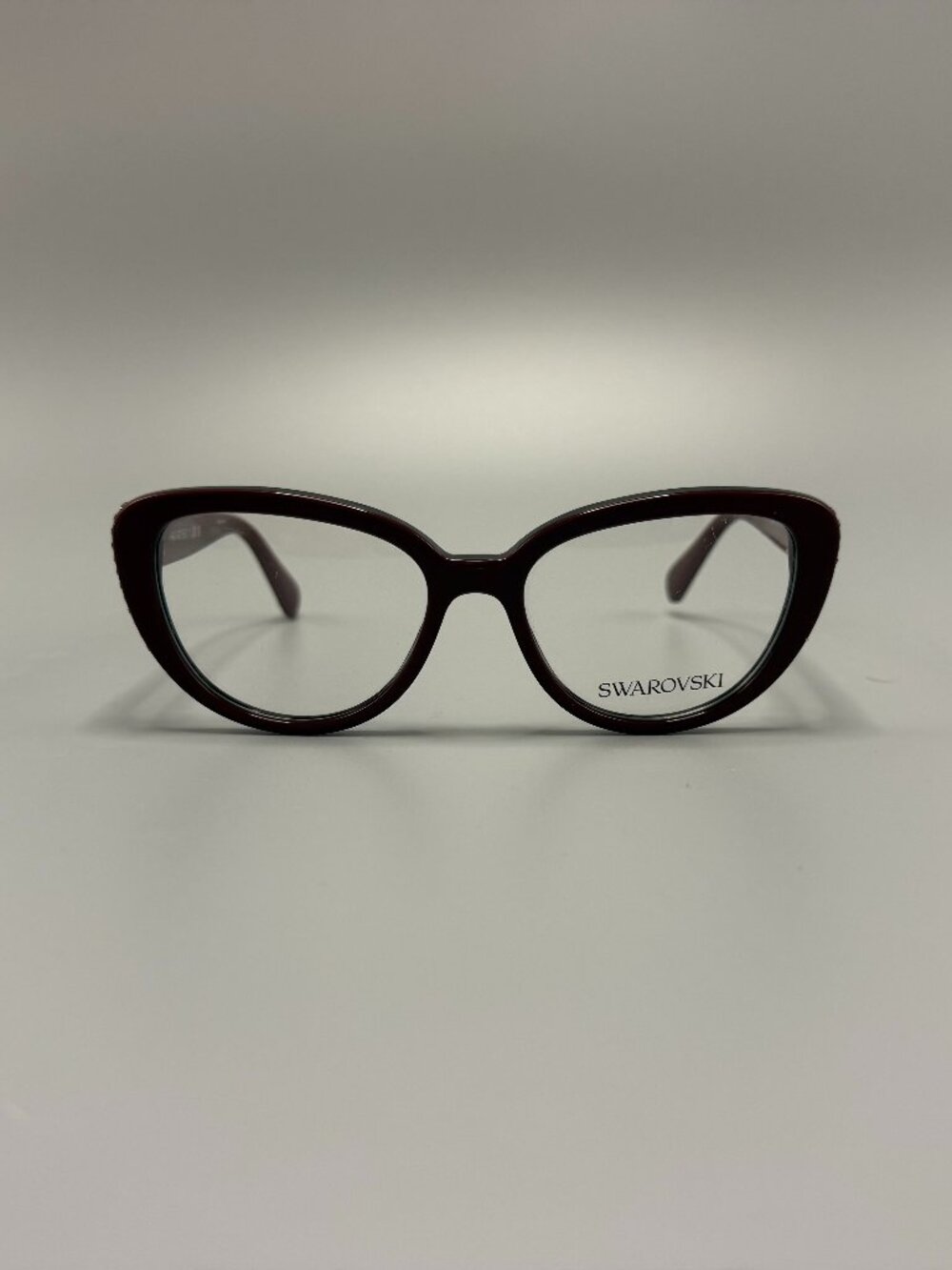 Swarovski SK2014 1019 Burgundy Crystal Eyeglasses 54-17-140 Cat Eye